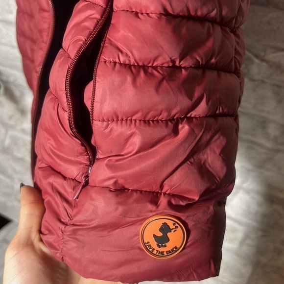SAVE THE DUCK Puffer Vest Juniors Size 1 Mineral Red & Navy Ultra-Light‎ - Picture 9 of 9